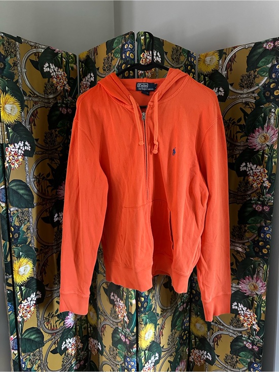 Polo Ralph Lauren Other - Polo by Ralph Lauren Orange Zip-Up Hoodie Medium M